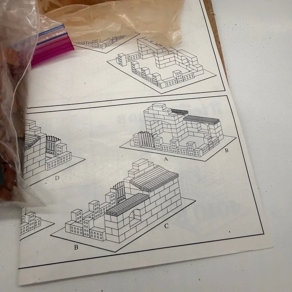Teifoc TEI 4010 Real Brick Construction Set Made in Germany Incomplete As-Is